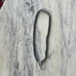 Hematite strand necklace